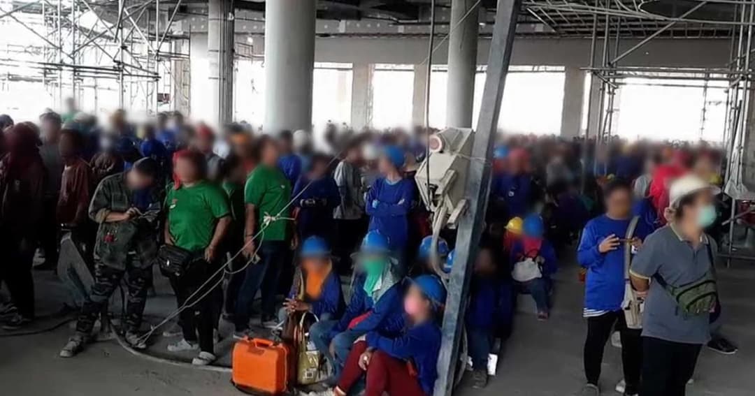 บุกตรวจคนงานก่อสร้างห้างดังเมืองพัทยา พบปัสสาวะสีม่วง 41 ราย