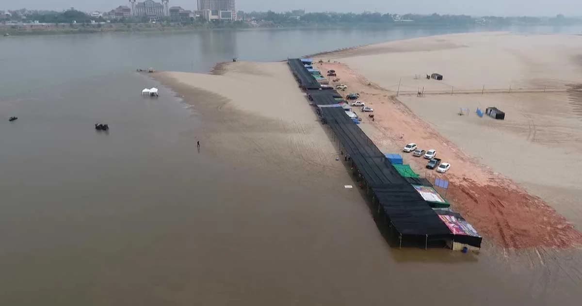 เตรียมเปิดหาดทรายขาวพานพร้าว ชมโขงชมเวียงจันทน์