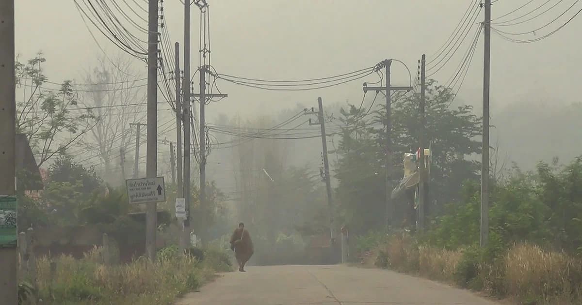 วิกฤต ‘แม่ฮ่องสอน’ ฝุ่นควันพุ่งสูง-กระทบเที่ยวบิน