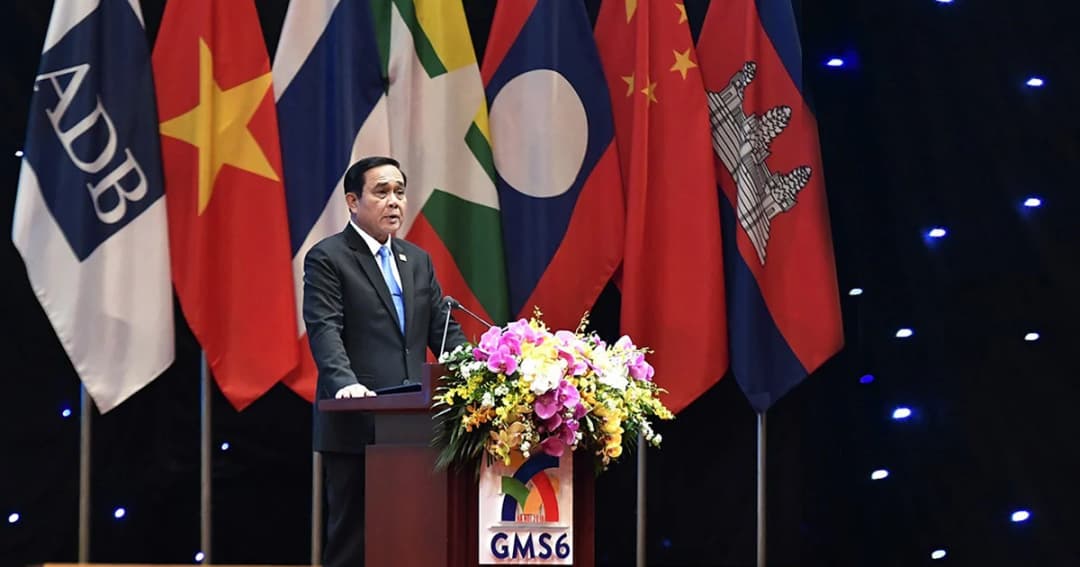 นายกฯ ถกสุดยอดผู้นำฯ อนุลุ่มน้ำโขง แถลงร่วมบูรณาการพัฒนาระเบียงเศรษฐกิจ