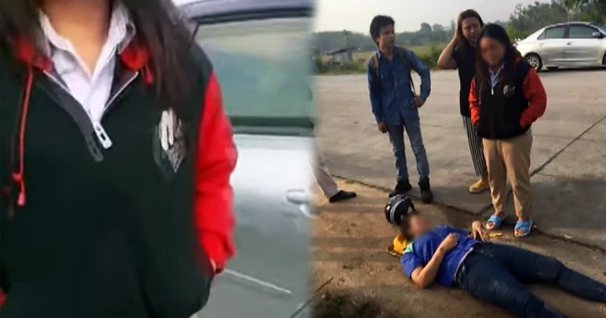 สาวซิ่งเก๋งชน จยย. แล้วหนี พลเมืองดีไล่ตามทัน