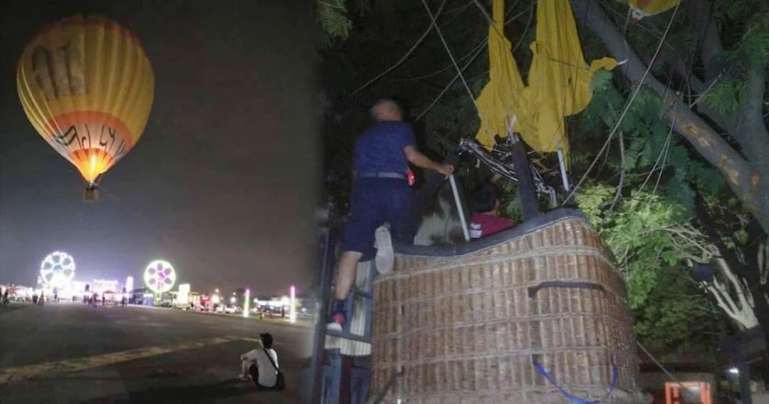 ระทึก ! ‘บอลลูน’ เทศกาลอาหารฯ ตกกระแทกหลังคา เจ็บ 8 ราย