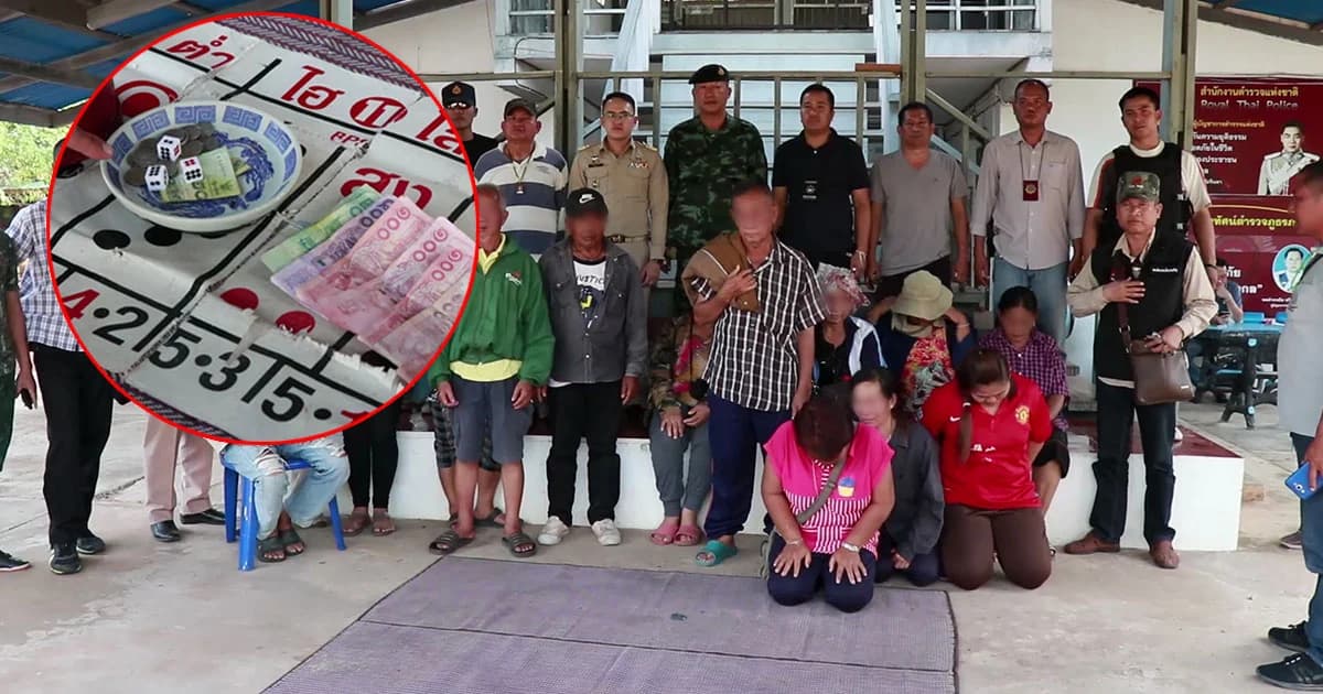 บุกทลาย ‘บ่อนไฮโล’ กลางเมืองอำนาจเจริญ รวบนักพนัน 13 ราย