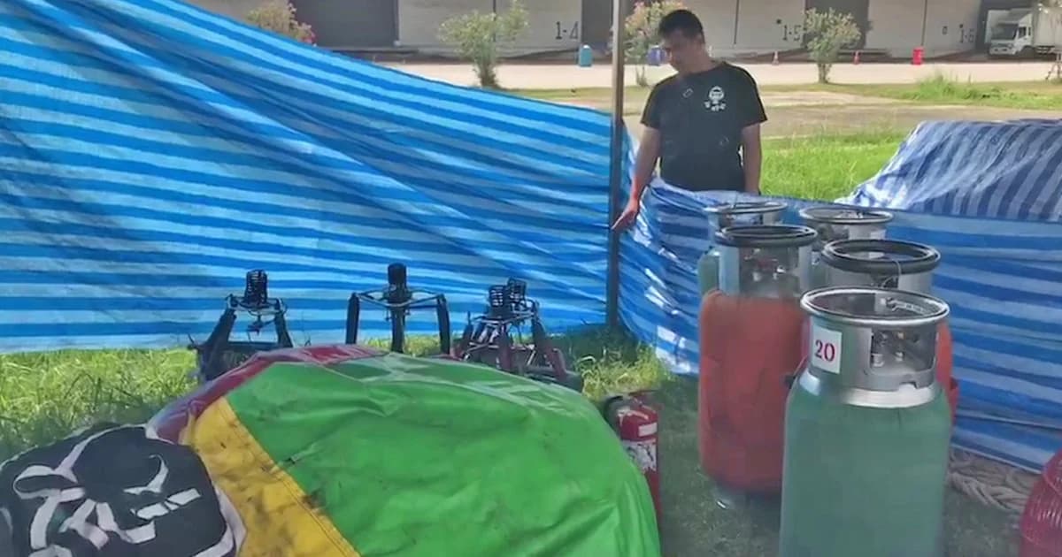 ตร.เตรียมเรียกเจ้าของ “บอลลูน” ปลิวตกกระแทกหลังคาโกดัง เจ็บ 8 คน