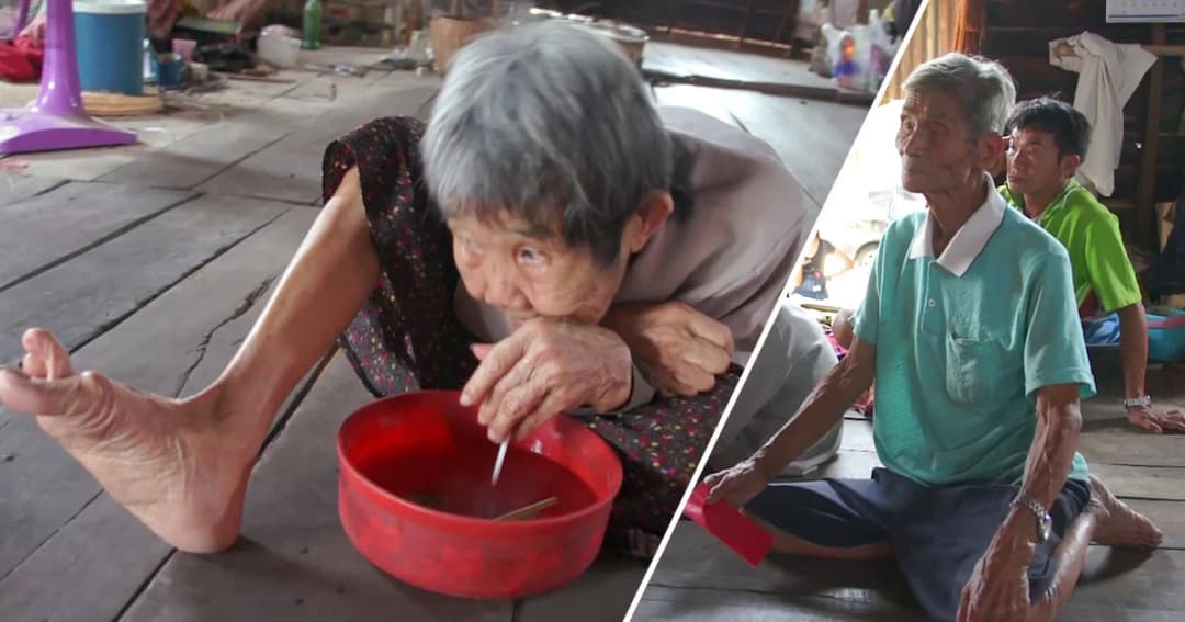 ยาย 81 ป่วยพาร์กินสันเดินไม่ได้ สามีตาบอด ลูกพิการสมอง วอนผู้ใจบุญช่วย   