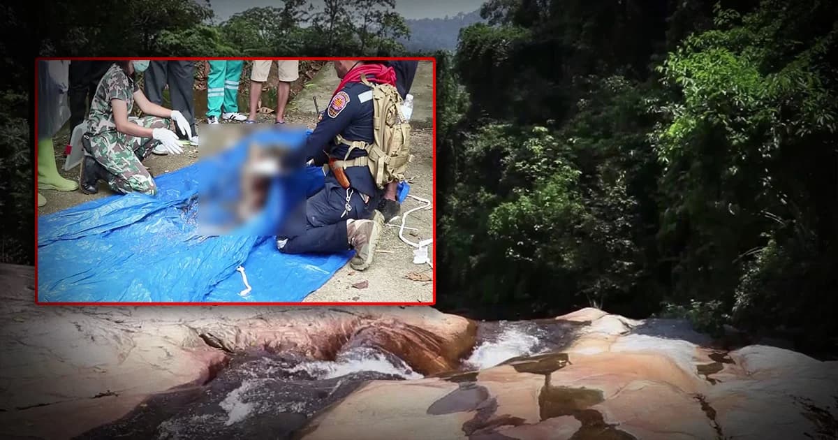 ผงะ ! พบศพหนุ่มใหญ่เปลือยกายดับปริศนา บนหน้าผาน้ำตกโตนปลิว