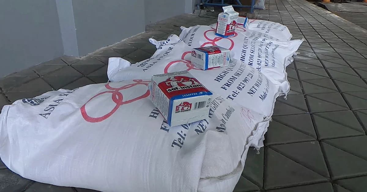 สกัดเข้ม ! กัมพูชา ลอบนำ ‘แป้งขนมปังฝรั่งเศส’ ซุกรถเข็นเข้าไทย