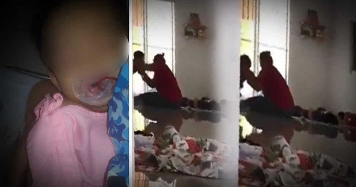 พี่เลี้ยงโหด ! ทุบตีเด็กจับเหวี่ยงร่างกระแทกพื้น ในศูนย์เลี้ยงที่ชลบุรี