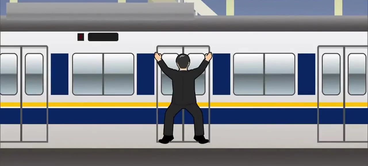 หนุ่มออฟฟิศญี่ปุ่น กระโดดเกาะรถไฟ (ขบวนสุดท้าย) กลับบ้าน