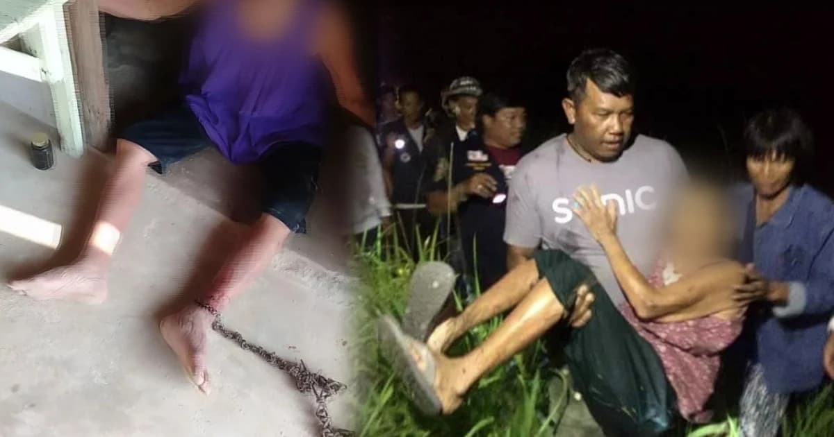 เร่งช่วยยายถูกน้องสาวล่ามโซ เป็นแผลเหวอะ-เลือดอาบ