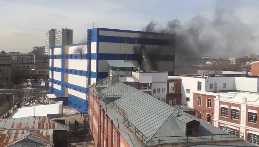 ไฟไหม้ห้างในกรุงมอสโก เสียชีวิต 1 ราย