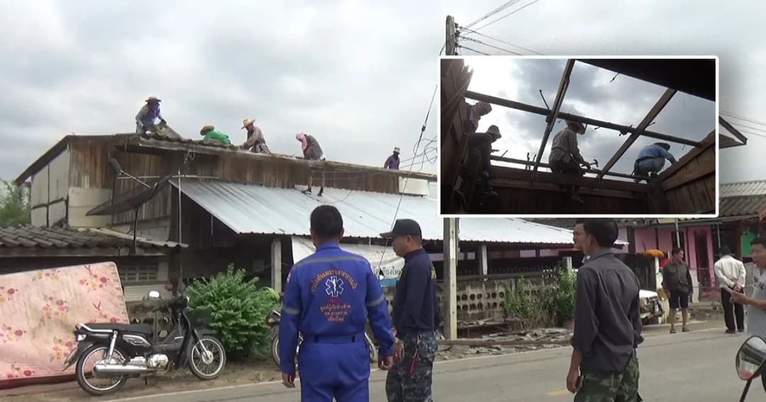 พายุพัดถล่ม! ดอยหล่อ-ดอยเต่า จ.เชียงใหม่เสียหายรวม 68 หลัง