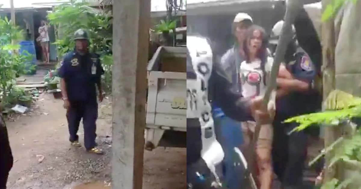 สาวกัมพูชาคลั่งฟันแขนขาเพื่อนบ้าน ถือขันน้ำปัสสาวะรอสาด จนท.