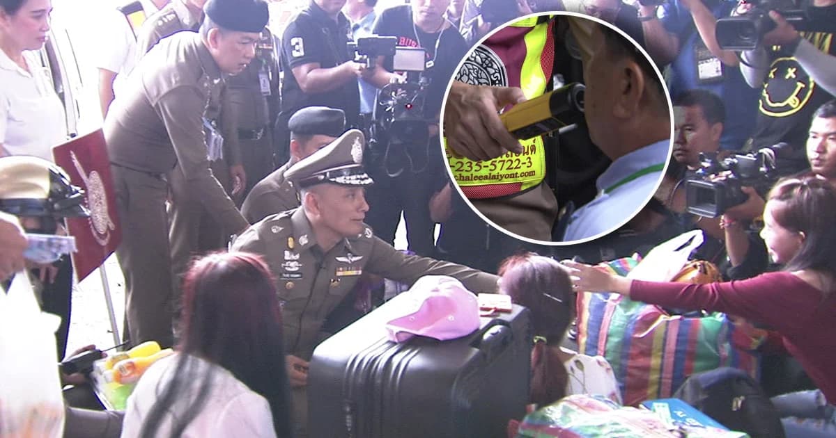 คุมเข้มก่อนเดินทาง! ตร.ตรวจคนขับและรถโดยสารขนส่งหมอชิต