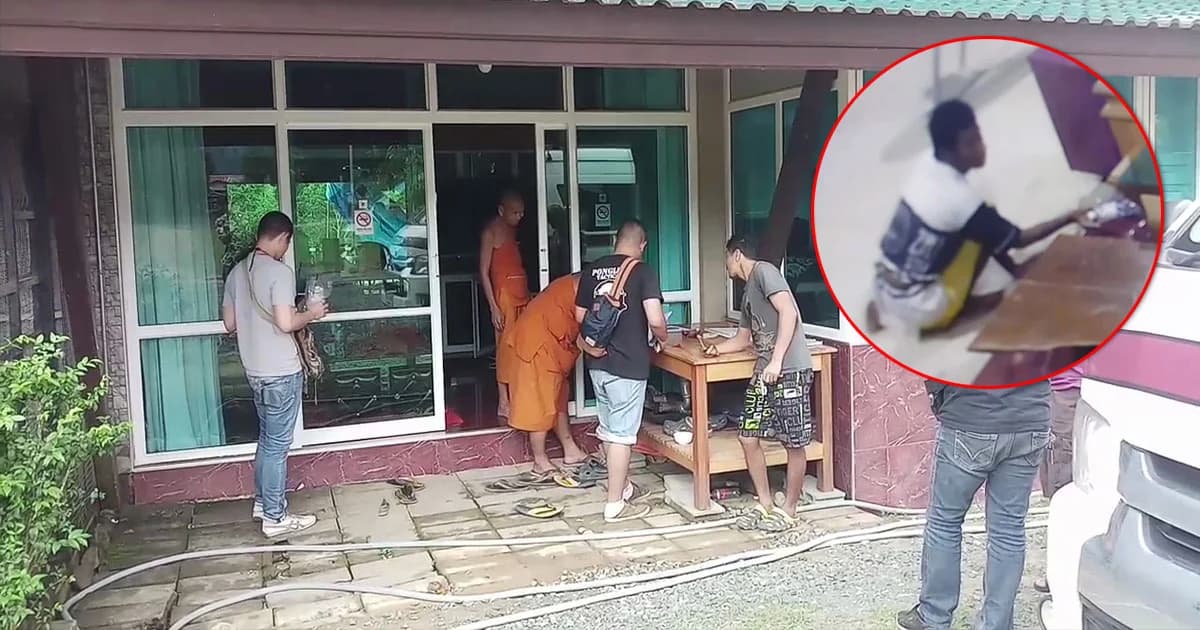 โจรใจบาป ! ย่องงัดกุฏิพระวัดดัง เมืองจันทบุรี ฉกเงินนับแสน