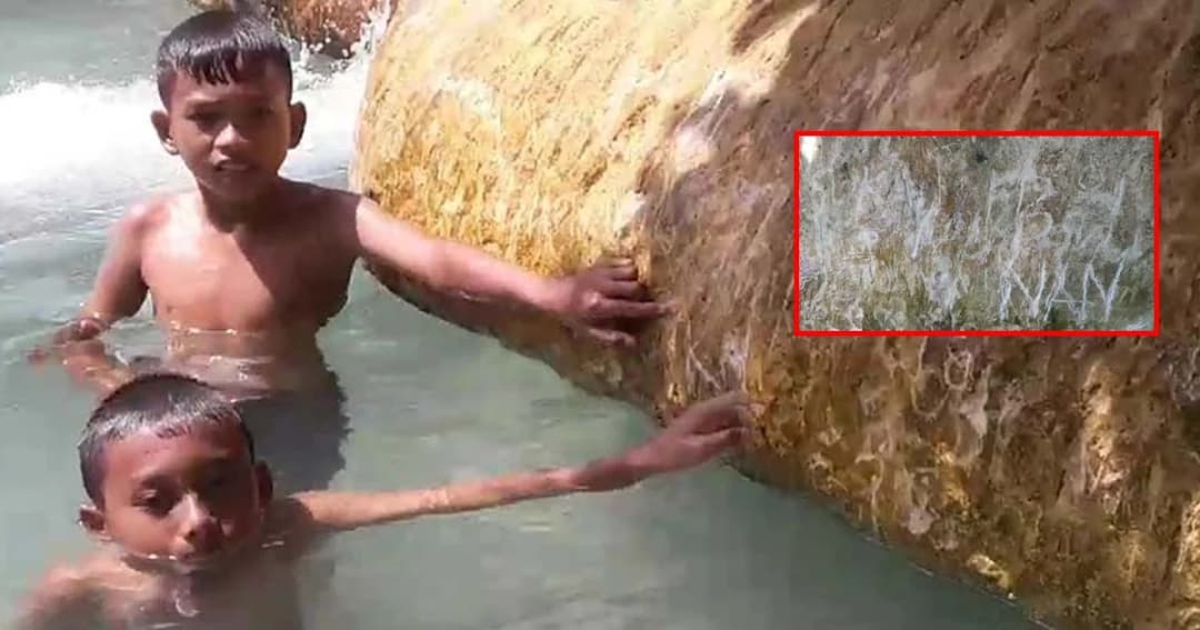 UNSEEN พัง ! นทท.ขีดเขียนหินสระมรกต เละเทะ