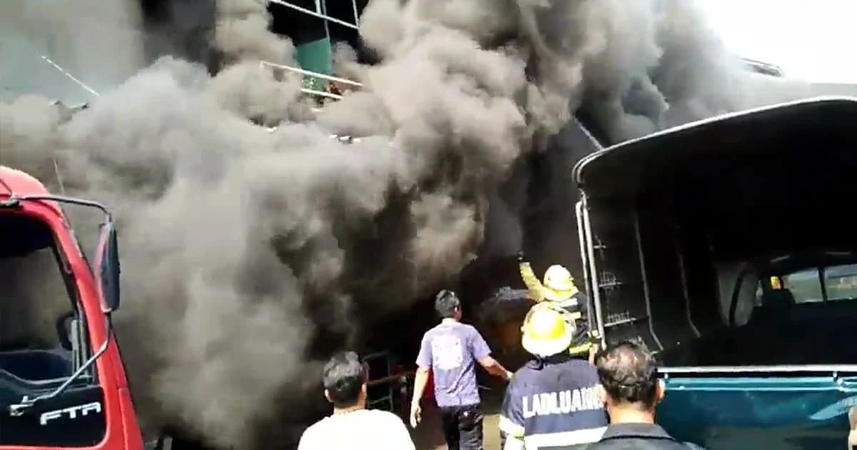 ไฟไหม้ รง.ผลิตอวนประมง ย่านพระประแดง วอดกว่า 20 ล้าน