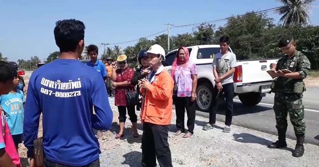 การทางกุยบุรีลงสำรวจขยายถนนทำน้ำท่วม ยังไม่มีข้อสรุป