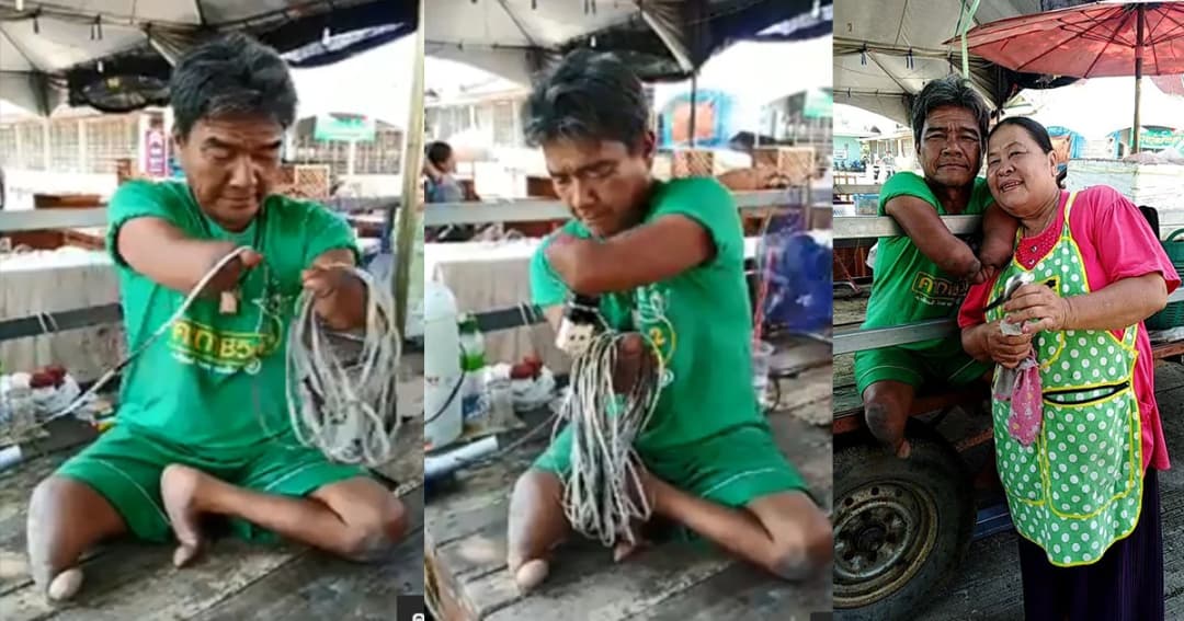 ชื่นชม ! ชายพิการสู้ชีวิตเอาชนะใจครอบครัวเมีย ส่งลูก 2 คน เรียนจบรับราชการ