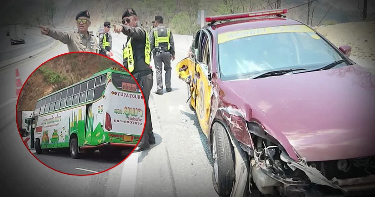 ชนซ้ำซ้อน ! นักวิชาการกสร.ถูกรถบัสชนดับ ขณะตรวจสอบอุบัติเหตุโค้งดอยรวก