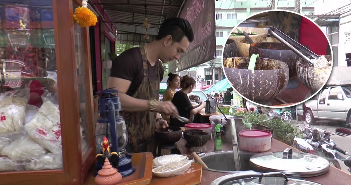 ก๋วยเตี๋ยวเรือกะลาถ้วยละ 20 ราย ได้วันละ 1 หมื่นบาท