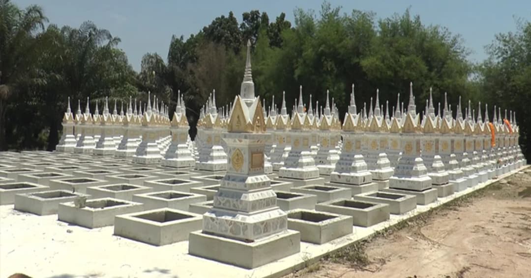 วัดยายร้าระยอง ย้ายป่าช้าสร้างเจดีย์รองรับอัฐิไว้กว่า 200 เจดีย์