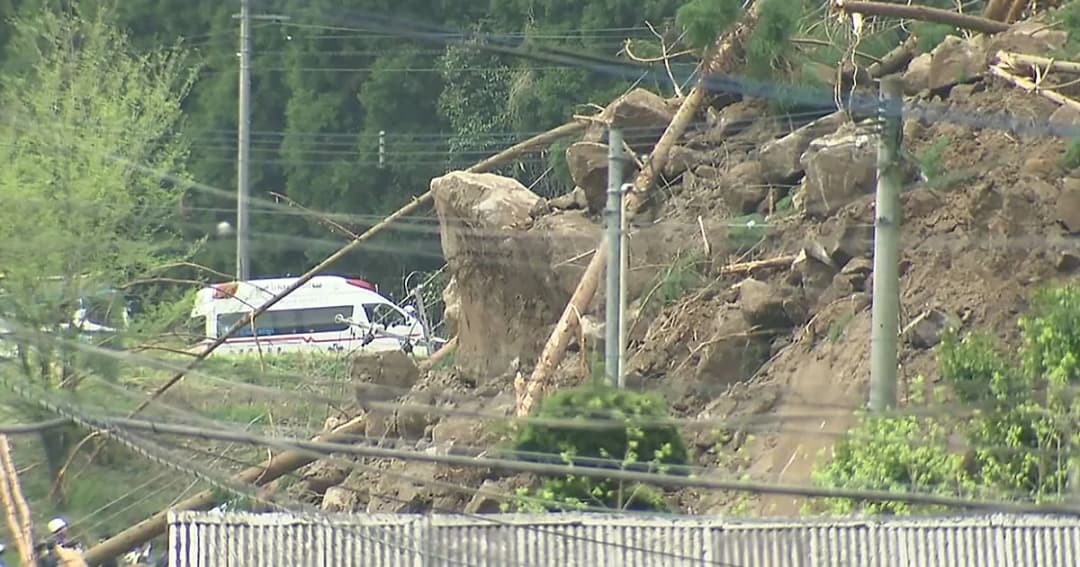 ดินภูเขาถล่มทับบ้าน 3 หลัง ในญี่ปุ่น ดับ 1 สูญหาย 5 ราย