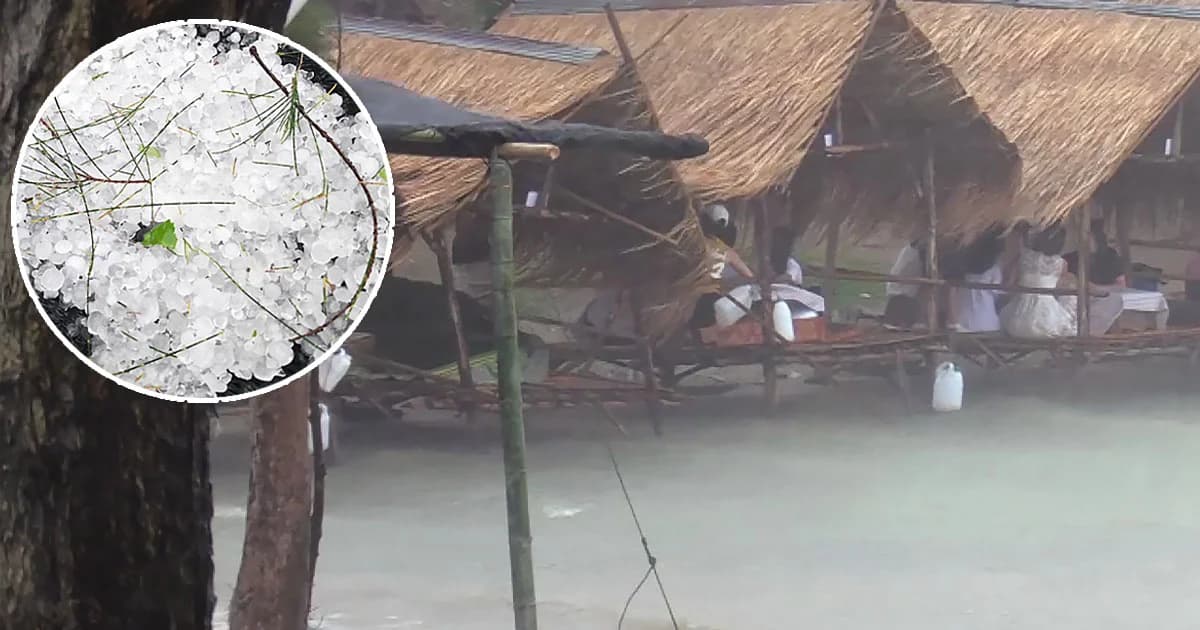 พายุฤดูร้อนกระหน่ำ ‘เชียงใหม่’ ลูกเห็บตกบางพื้นที่