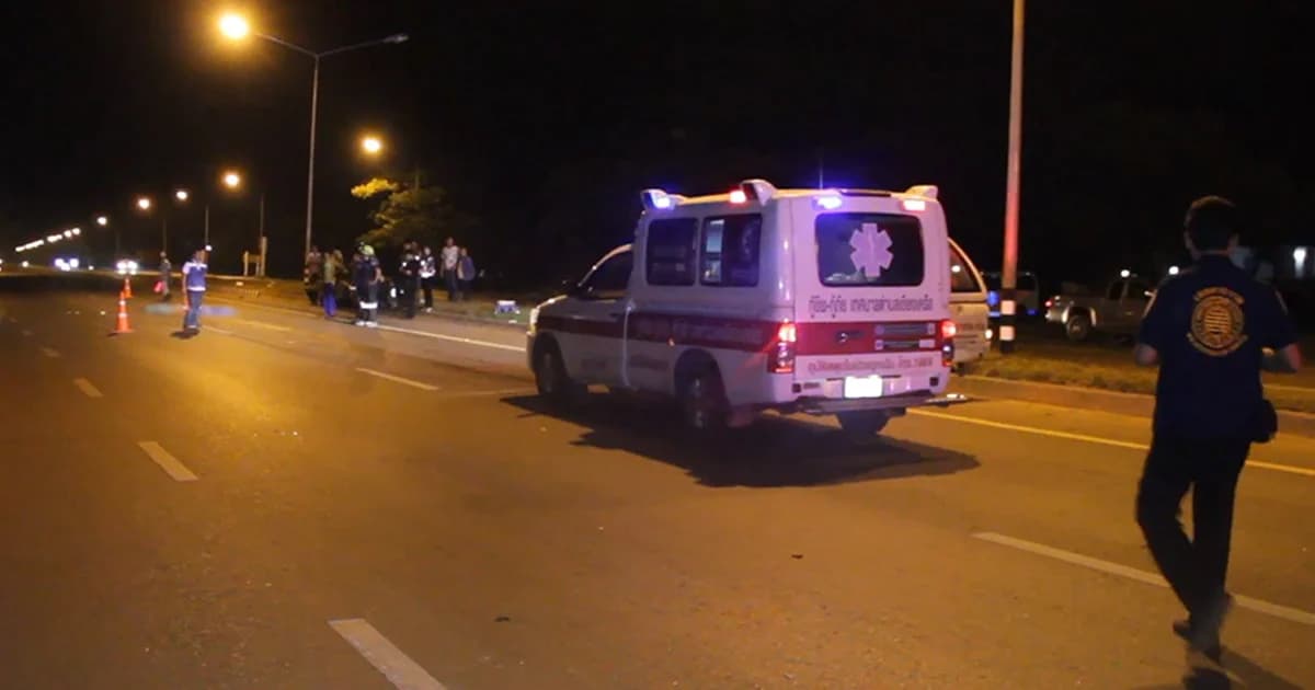 หนุ่มใหญ่เดินเท้ากลับบ้าน ถูกรถชนขาด 2 ท่อน