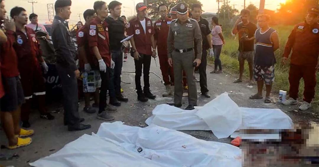 รถชนกัน 6 คัน ที่อยุธยา เสียชีวิต 3 ราย