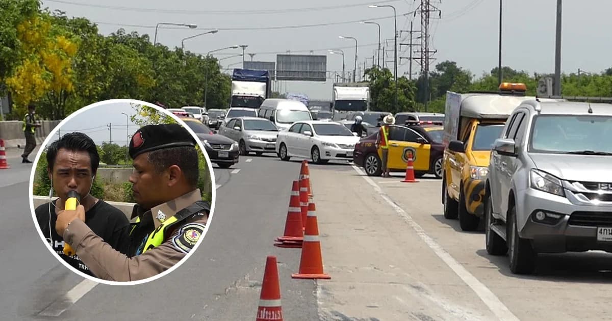 รถติดยาว ! พ่วงบรรทุกหินชนแบริเออร์ หินร่วงเกลื่อนถนน