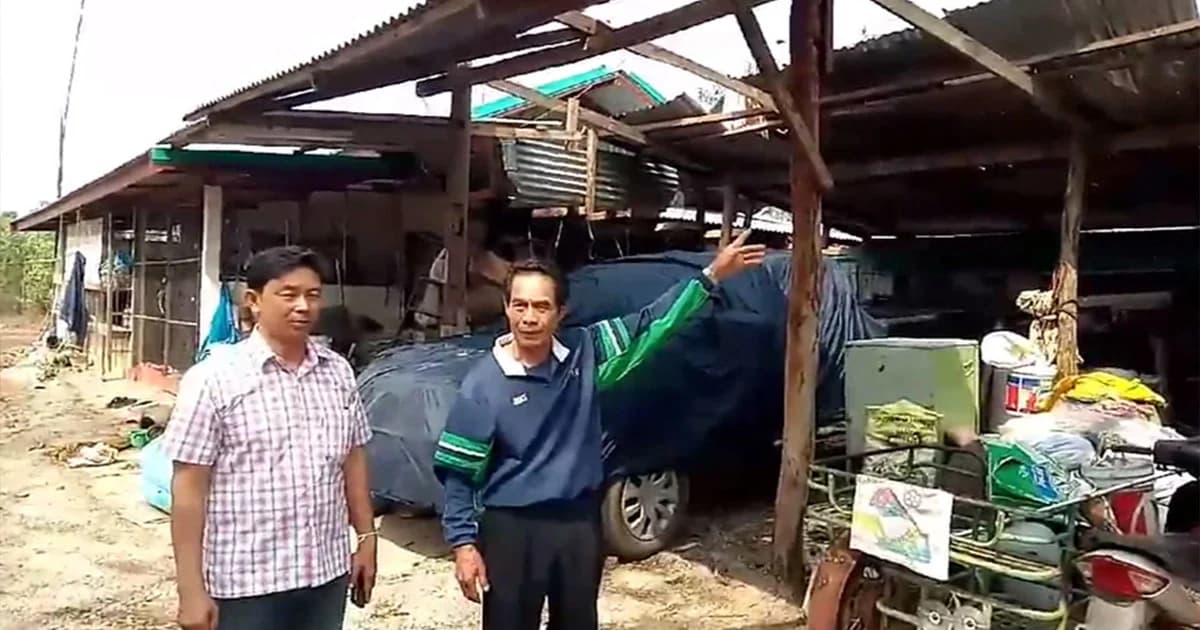 จนท.เร่งช่วยเหลือชาวบ้าน หลังได้รับผลกระทบจากพายุฤดูร้อน