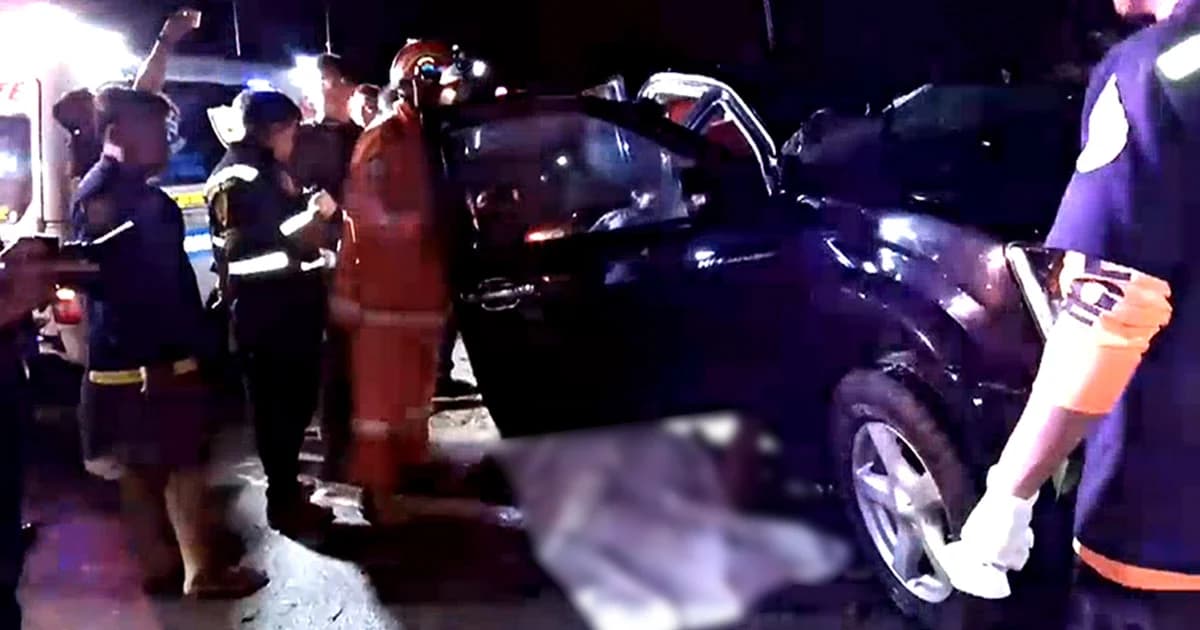 พายุพัดถล่มโค่นเสาไฟหักทับรถชาวบ้าน ดับคาที่ 1 เจ็บ 1