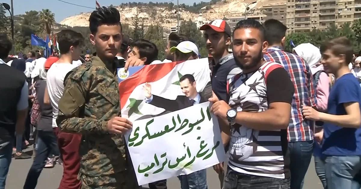 ชาวซีเรียชุมนุมหนุนผู้นำ-กองทัพ รัฐบาลเชิญสื่อดังร่วมหาความจริงอาวุธเคมี