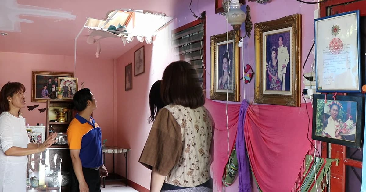 ครูสาวปีนซ่อมหลังคาหลังถูกพายุซัด พลัดตกหัวฟาดพื้นเสียชีวิต