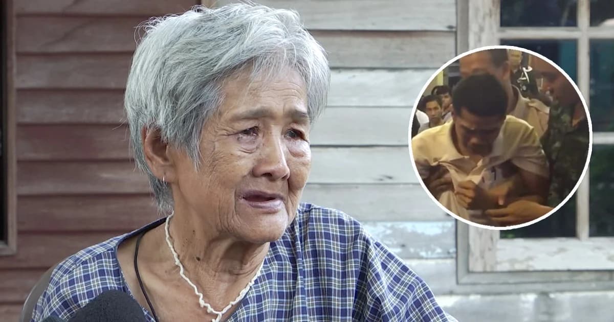 ยายปลอบใจหลานได้ใบแดง “ไปรับใช้ชาติเถิดลูก ไม่ต้องห่วงยาย”