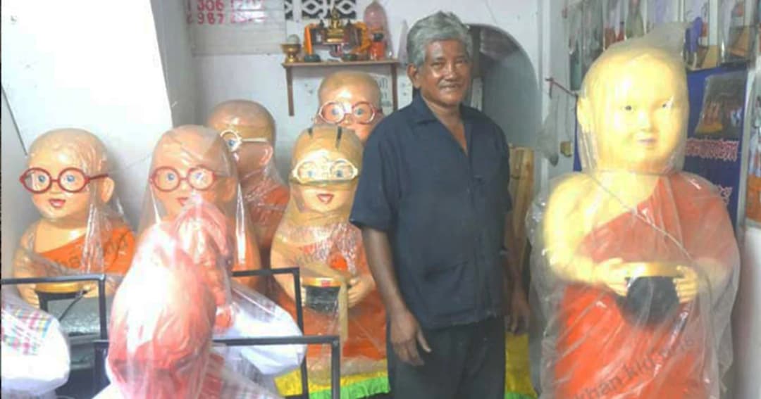 ลุงแอน นักประดิษฐ์เครื่องทำบุญในวัด สร้างความแตกต่างในการรับบริจาค