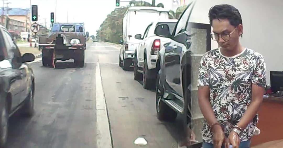 กล้องหน้ารถ 7 นาทีมัดตัว ซิ่งหนีสุดชีวิต แหกด่าน ชนดะ