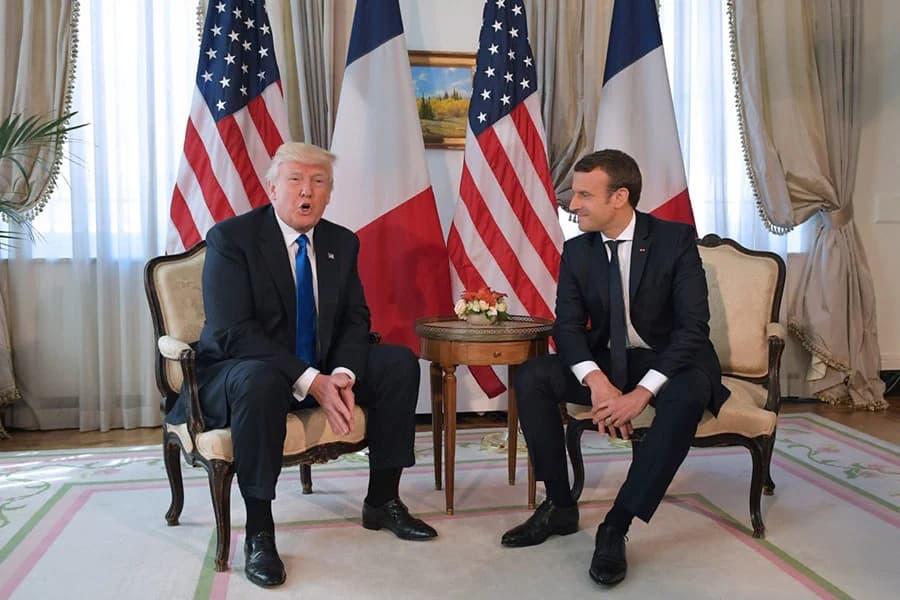 มาครงเยือนสหรัฐฯ ร่วมถกปัญหานิวเคลียร์อิหร่าน และกำแพงภาษีเหล็ก