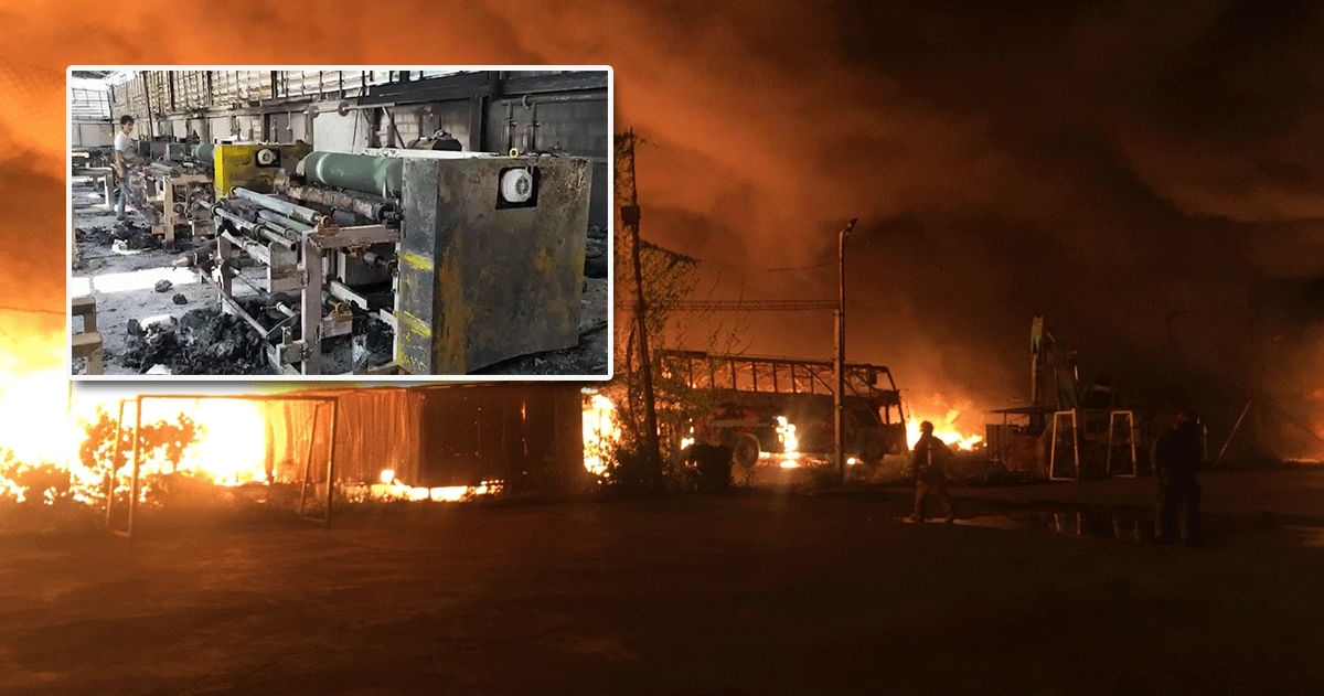 ไฟไหม้โรงงานมิคเซล เสียหายกว่า 200 ล้าน