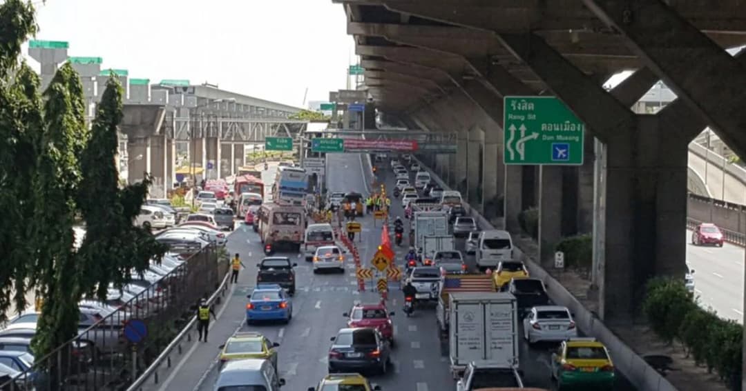 ปิดถนนวิภาวดีฯ หน้าสนามบินดอนเมือง 28-30 เม.ย.นี้