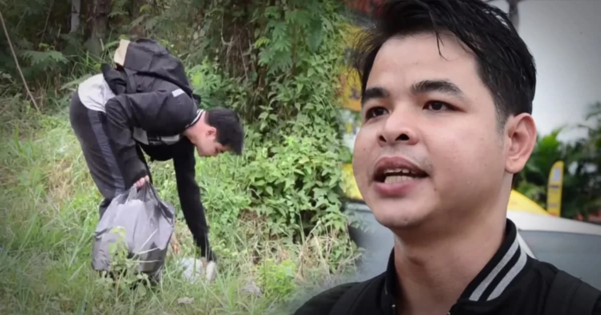 ทำเพื่อเด็กๆ “ครูโต้ง” เดินเท้าเก็บขยะ ระดมทุนช่วย รร.ชายแดนไทย-ลาว