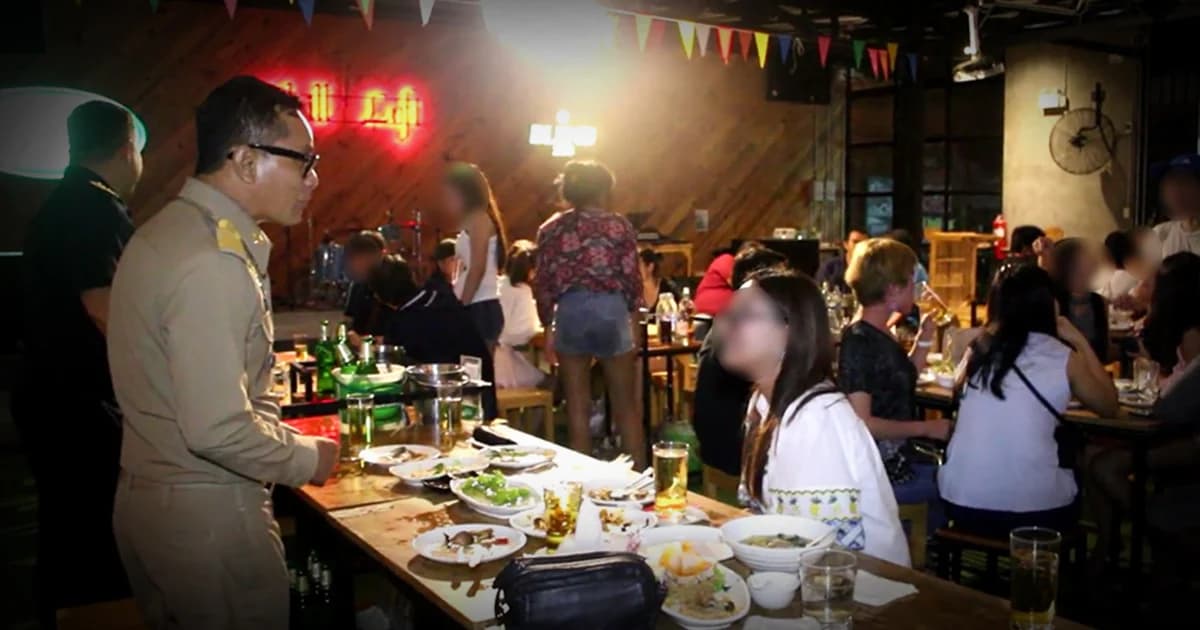 บุกจับร้านเหล้าลอบเปิดให้บริการ ไม่สนคำสั่งปิด 5 ปี