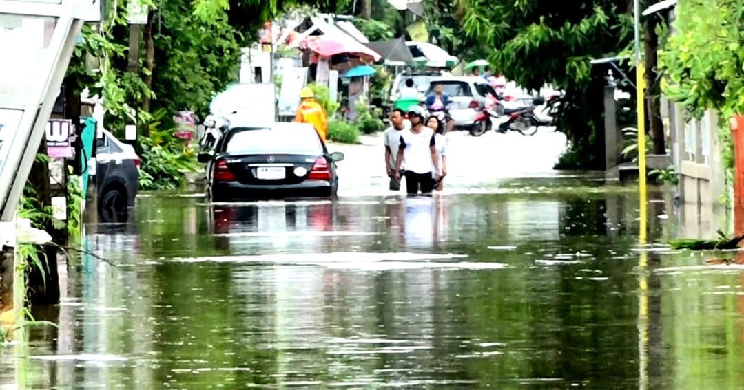 ฝนตกหนัก ขอนเเก่น อ่วม น้ำท่วมสูง