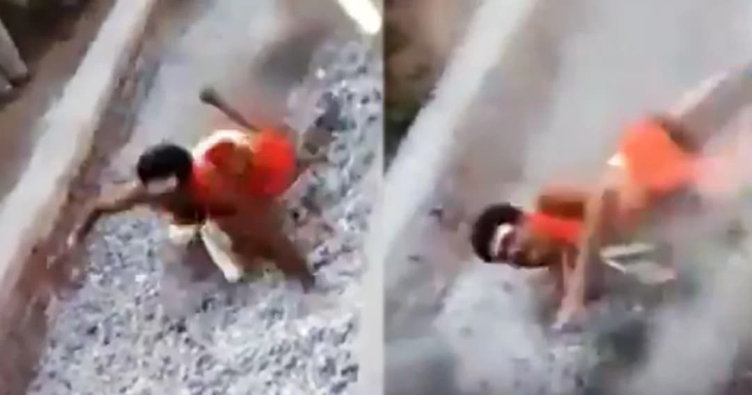 ร่างทรงอินเดียโชว์อภินิหารก่อนสะดุดล้มใส่กองไฟ เจ็บหนัก