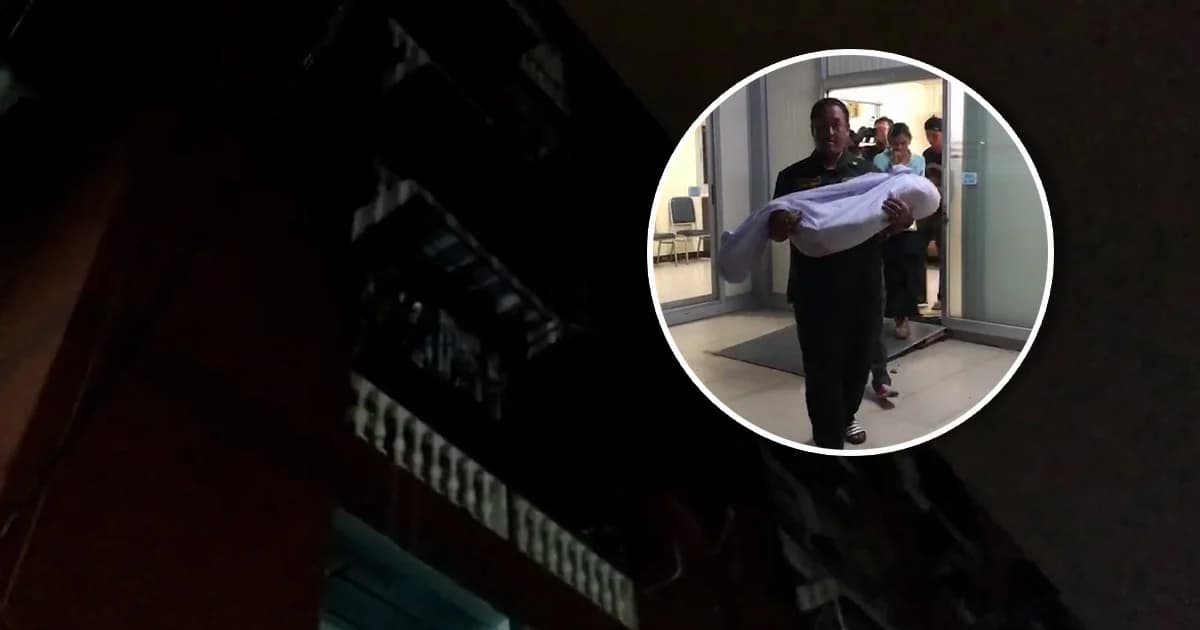 สลดกลางดึก! เด็ก 4 คนพี่น้องพลัดตกหอพัก เสียชีวิต 1 คน เจ็บ 3 คน