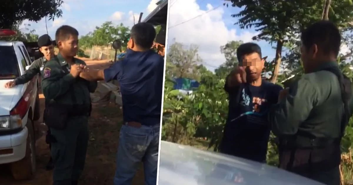 คนเมากร่างใส่ ตชด.ที่ไปแจกของช่วยเหลือชาวบ้าน