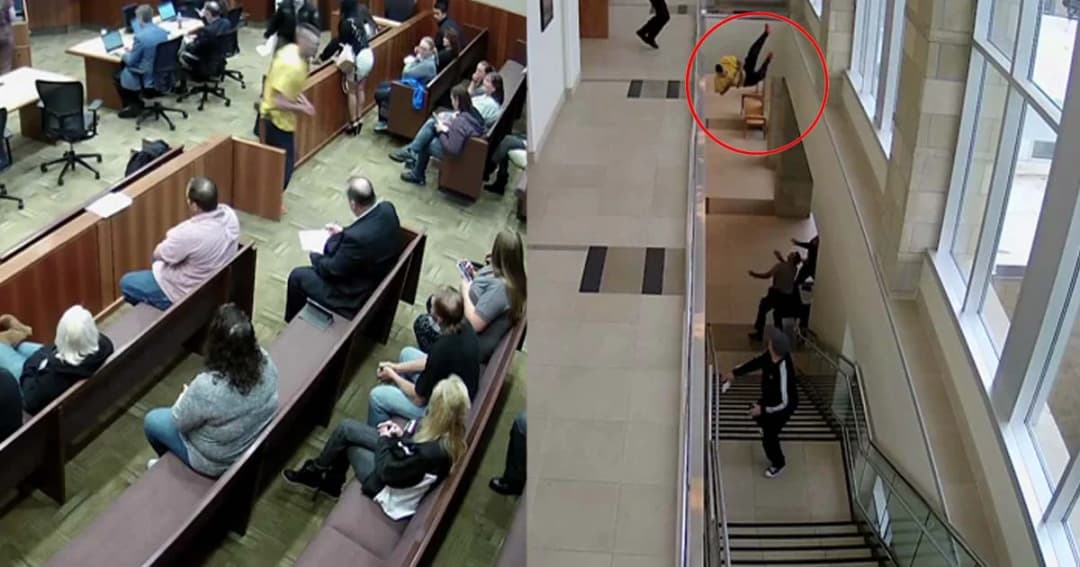 สหรัฐฯ นักโทษคดียาเสพติดวิ่งหนีศาล ตกระเบียงสาหัส