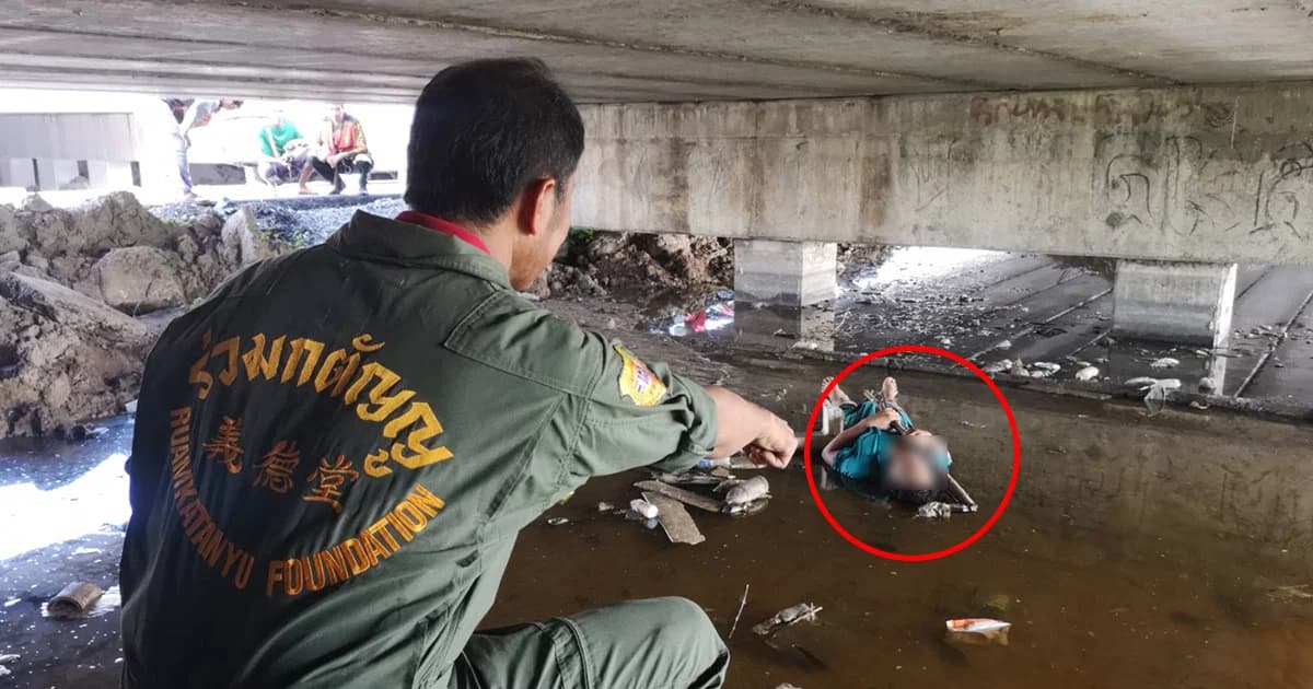 ดับอนาถ! หนุ่มแอบช๊อตปลา โดนไฟดูดตายใต้สะพานกลับรถถนนกาญจนาฯ