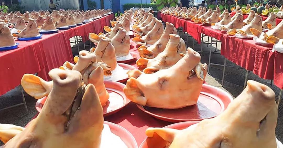 ไหว้หัวหมู 6 จังหวัด ทำลายสถิติโลก ลงกินเนสส์บุ๊ค